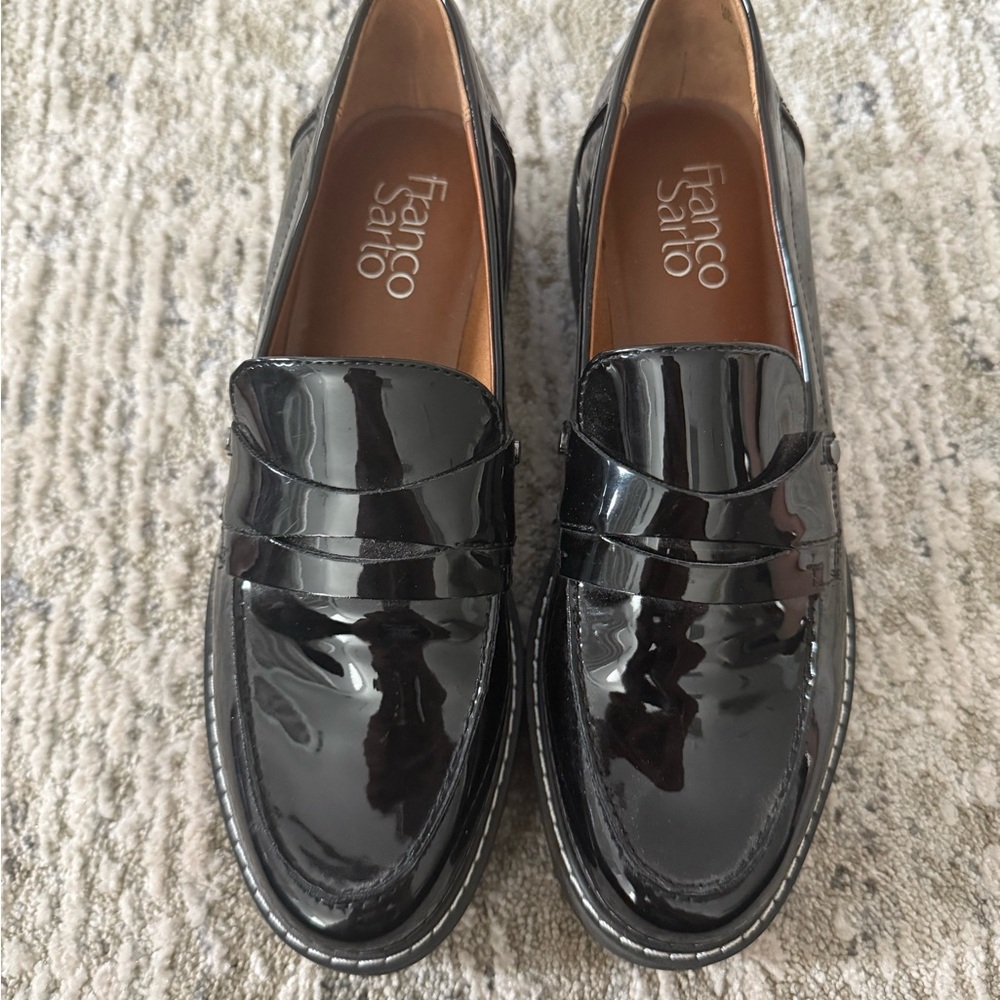 Franco Sarto Black Loafers for Women